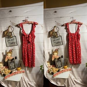 AEO; Red; Midi; Sundress; Summer Dress; M
